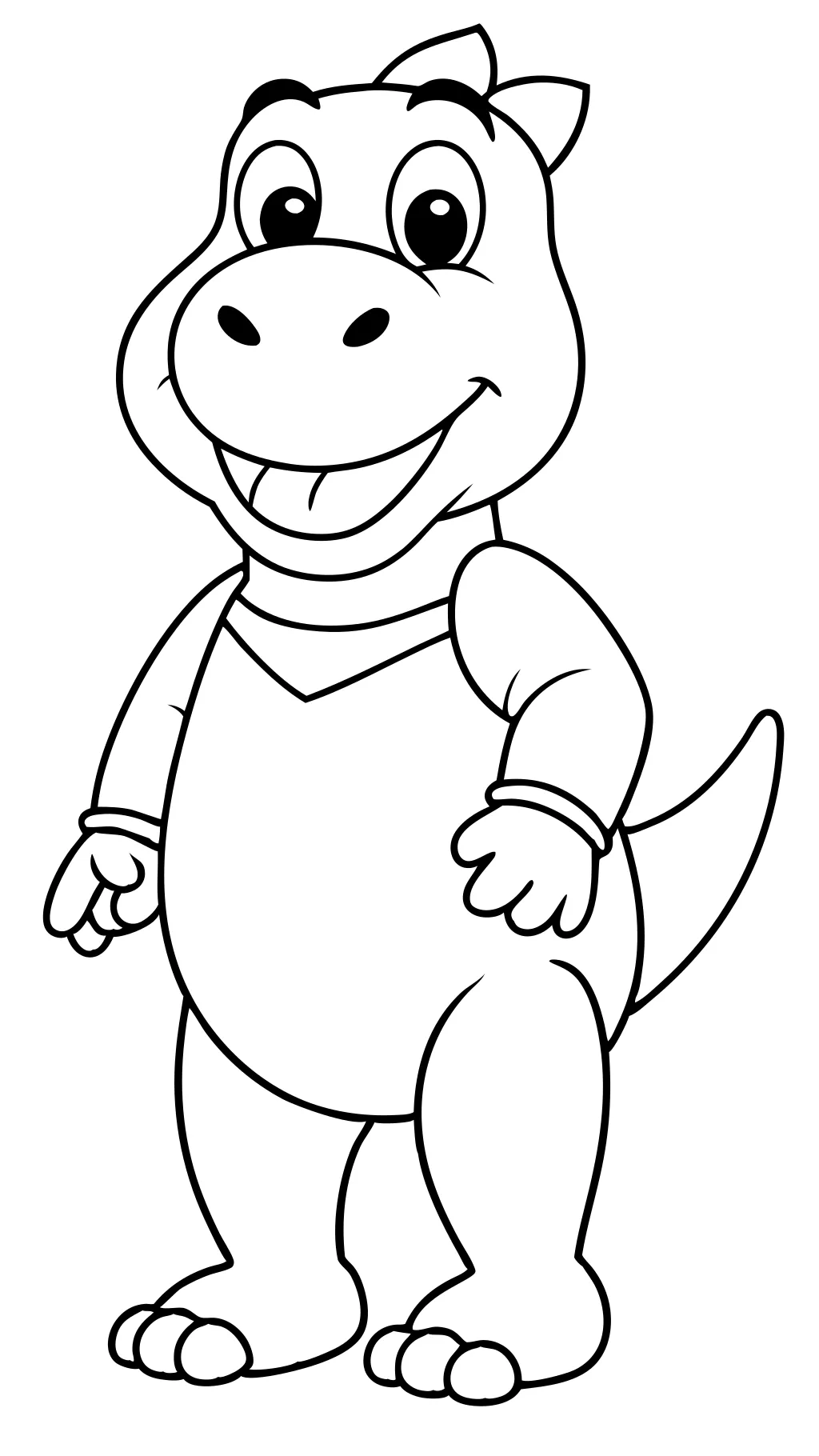 Barney Coloring Book Pages